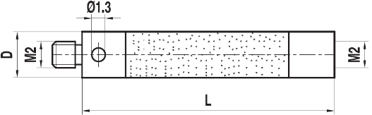 Rallonge M2 céramique ø 3 L=30