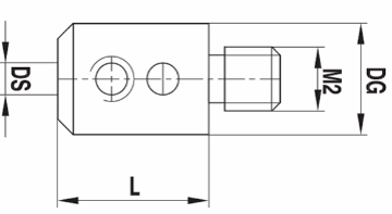 [227001] Raccord M2 pour stylets acier