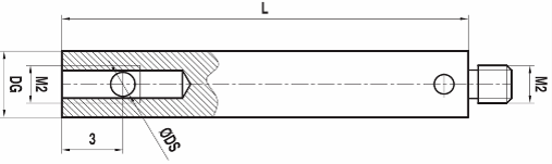 [227102] Raccord M2 pour stylets 90° acier