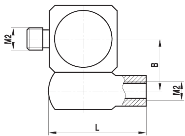 [228001] Raccord M2 coude articulé acier