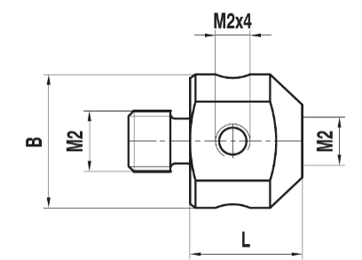 [232001] Raccord M2 à 5 voies acier 5,4