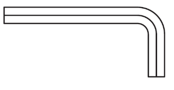 [327003] Clé mâle 6 pans 2 acier