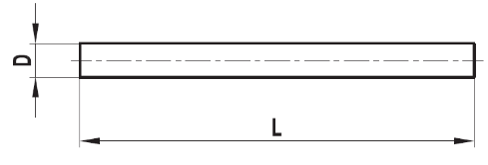 [520002] Goujon en carbure pour stylet étoile Ø 1,5 L=10
