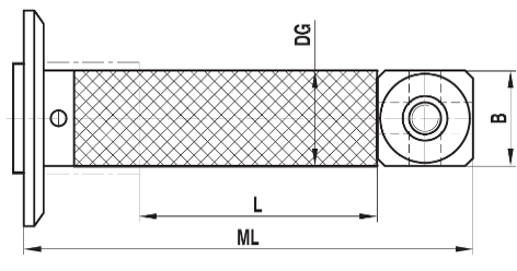 [571024] Rallonge pour assiette ø 18 L=100